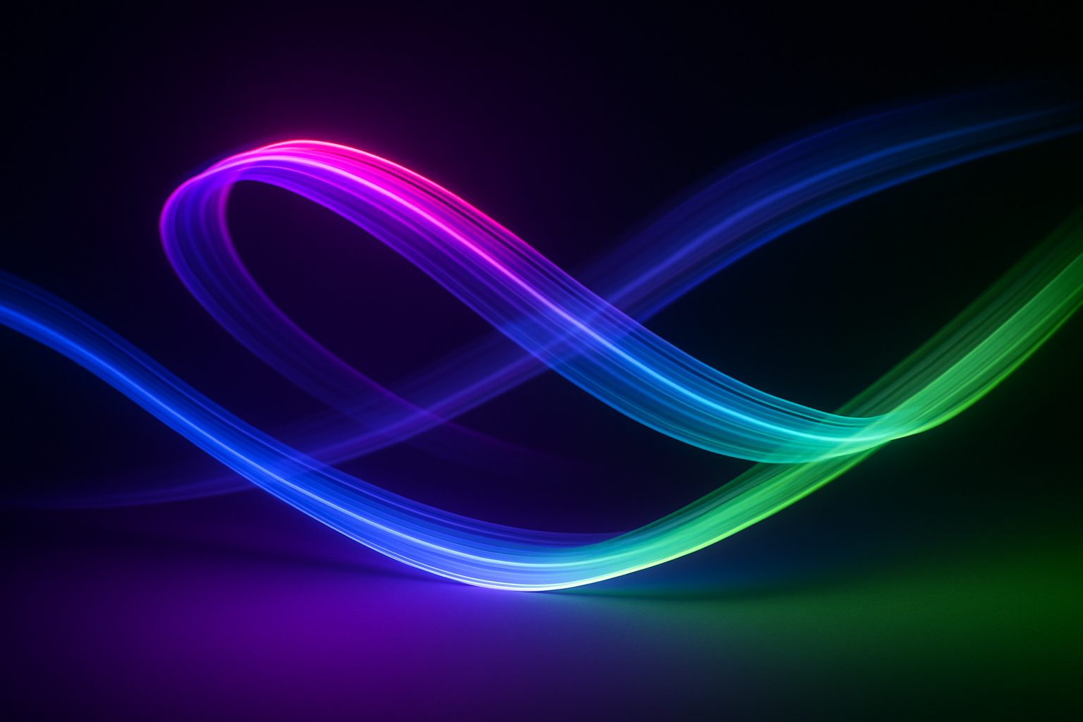 Velocity ribbons frozen mid-motion